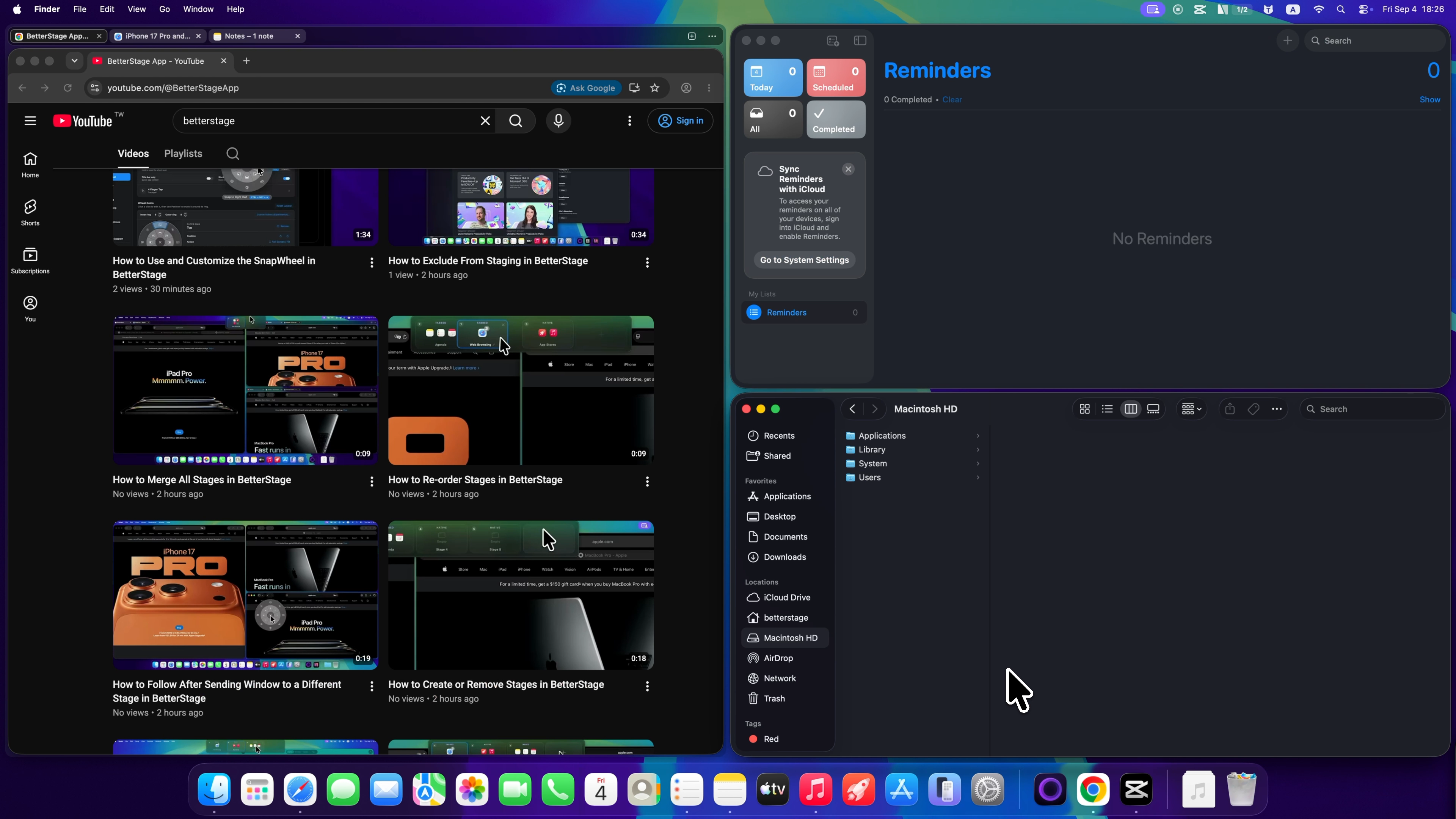 BetterStage, screenshot 3